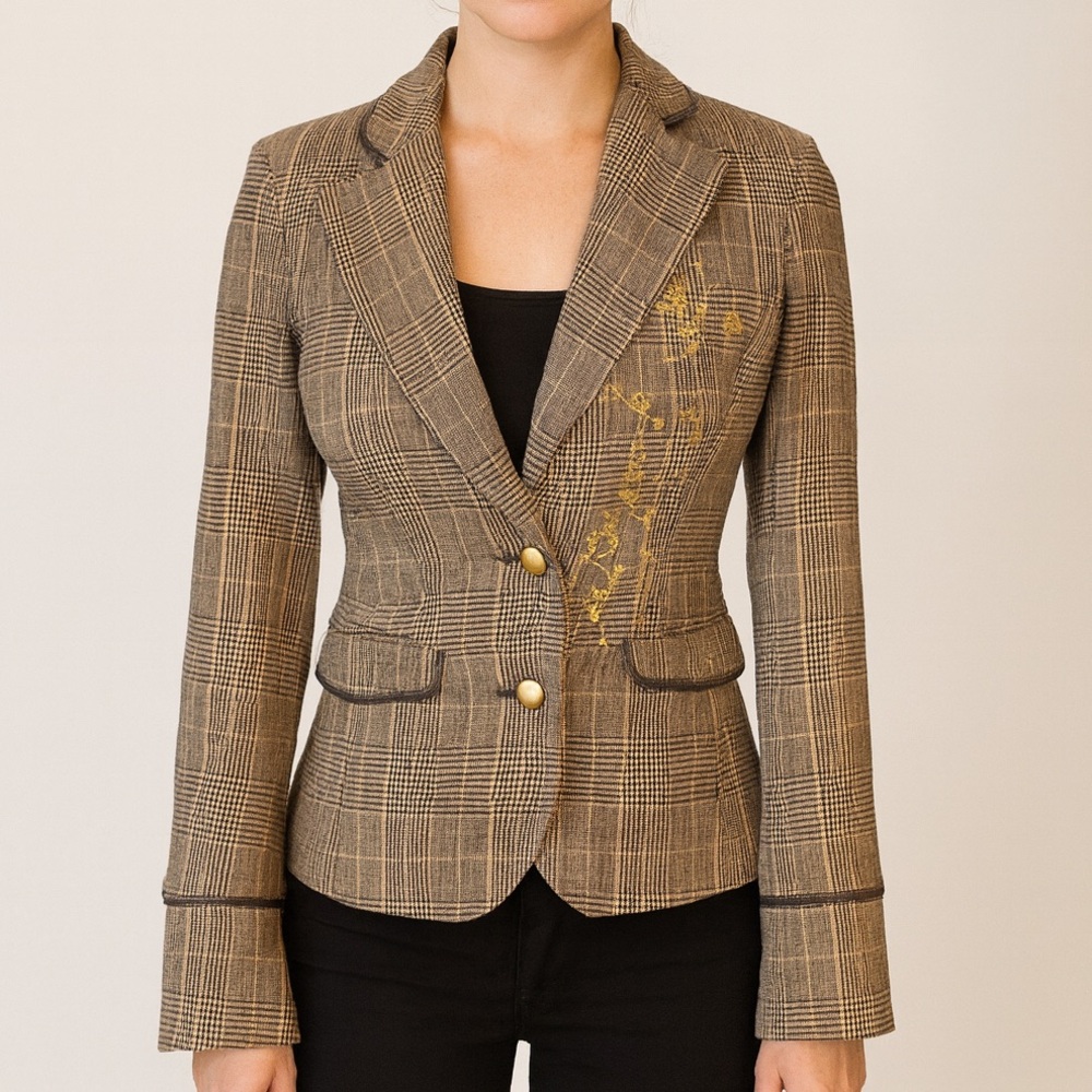Dismero Metallic Plaid Jacket - Picture 10 of 10